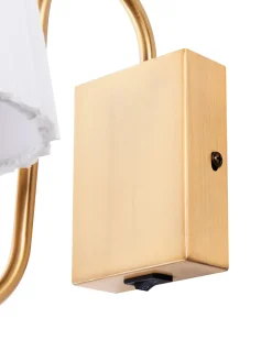 Set di 2 lampade da parete TOLKA Metallo Bianco