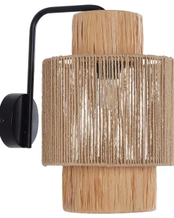 Set di 2 lampade da parete JAMMA Corda di carta Naturale