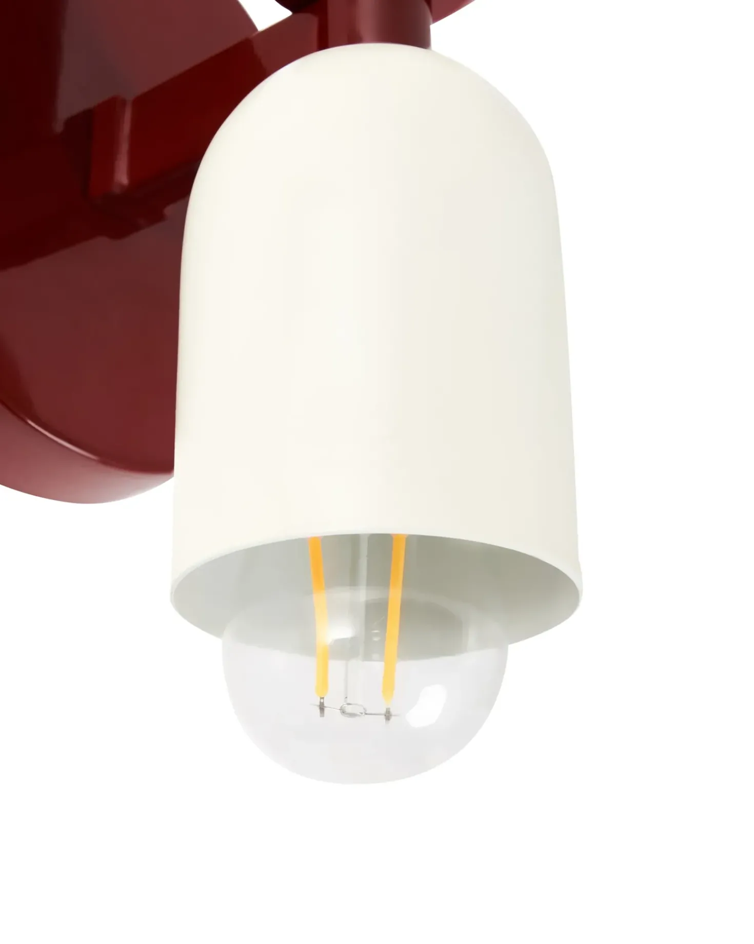 Set di 2 lampade da parete TOPI Metallo Rosso