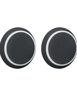 Set di 2 lampade da parete SEMNON LED Metallo Nero