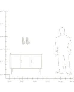 Set di 2 lampade da parete LEISI Bianco