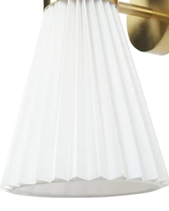 Set di 2 lampade da parete TELANG Cotone Bianco