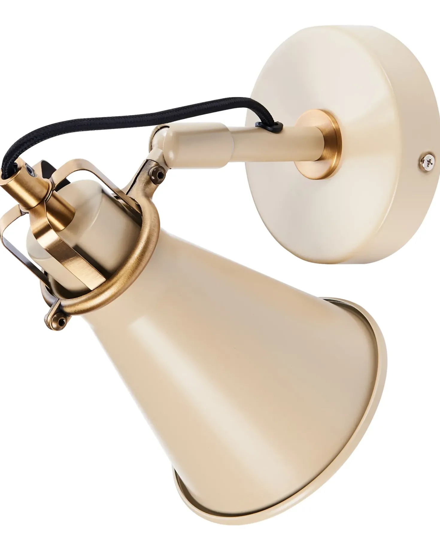Set di 2 lampade da parete MOYOLA Regolabile Metallo Beige