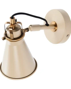 Set di 2 lampade da parete MOYOLA Regolabile Metallo Beige