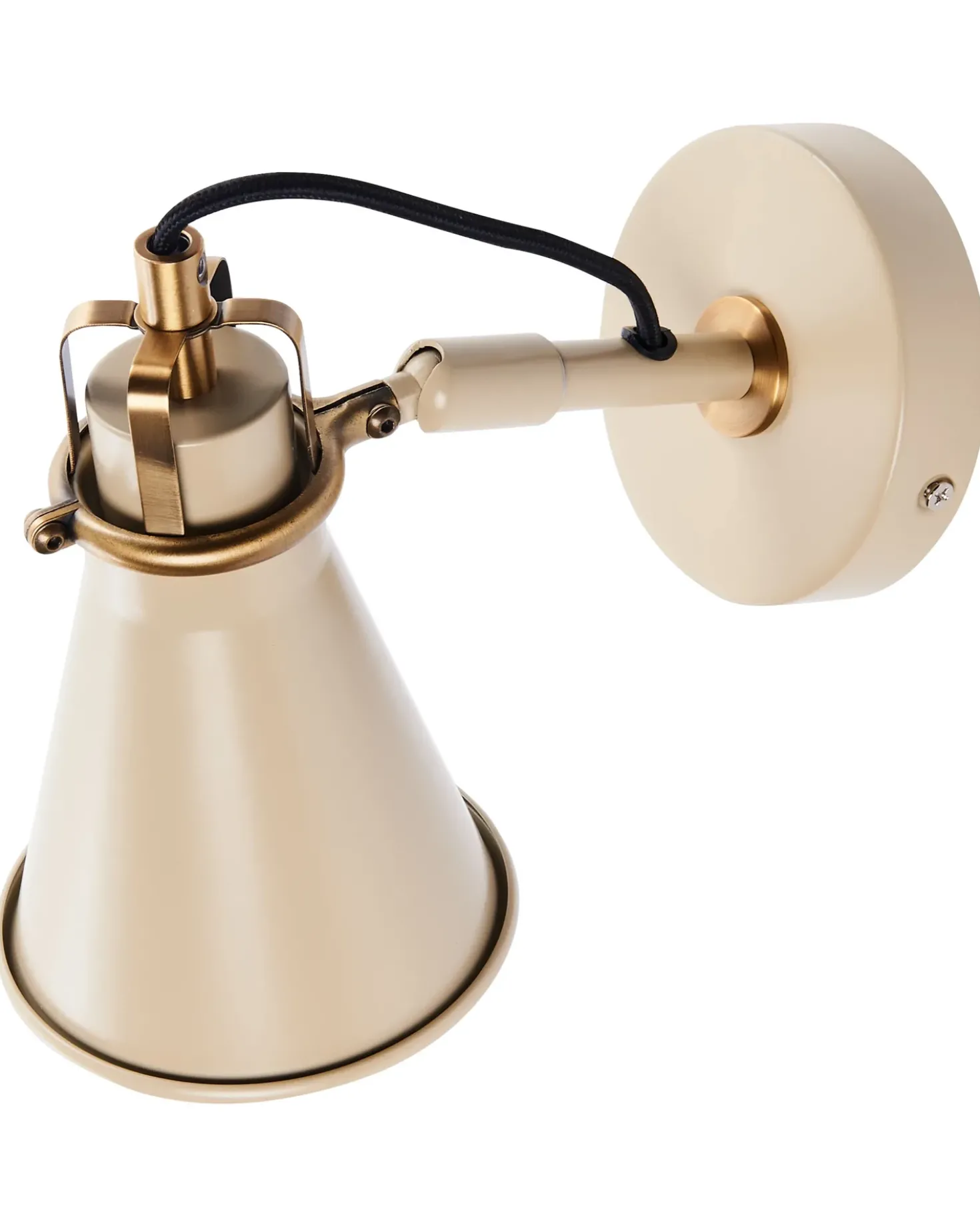 Set di 2 lampade da parete MOYOLA Regolabile Metallo Beige