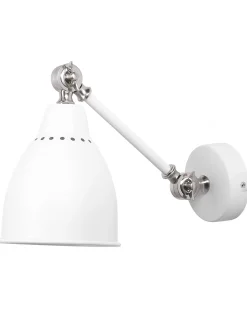 Set di 2 lampade da parete MISSISSIPPI Regolabile Metallo Bianco