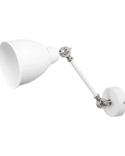 Set di 2 lampade da parete MISSISSIPPI Regolabile Metallo Bianco