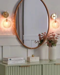 Set di 2 lampade da parete ANADYR Vetro Rosa