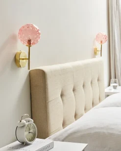 Set di 2 lampade da parete ANADYR Vetro Rosa