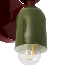 Set di 2 lampade da parete TOPI Metallo Rosso/Verde