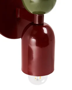 Set di 2 lampade da parete TOPI Metallo Rosso/Verde