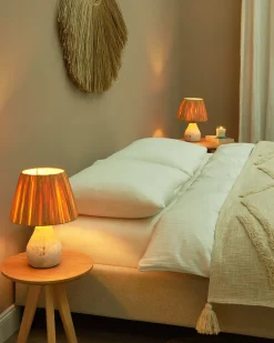 Set di 2 lampade da tavolo ARWADITO Ceramica Bianco sporco