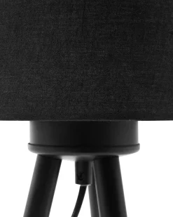 Set di 2 lampade da tavolo TOBOL Legno di frassino Nero