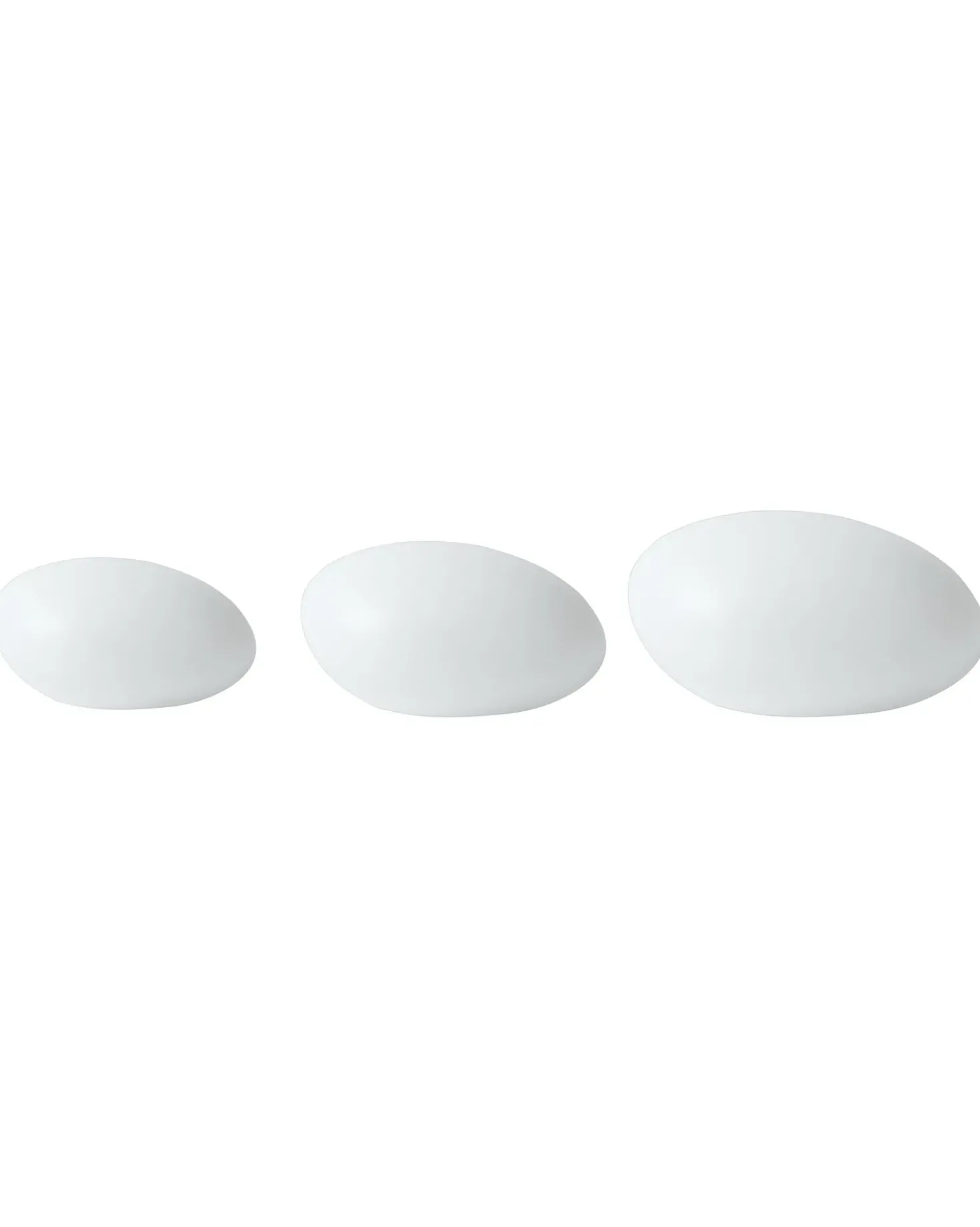 Set di 3 lampade decorative a LED per esterni FARALLON con telecomando Bianco