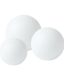 Set di 3 lampade solari a sfera LED per esterni LOBAINA con telecomando Bianco