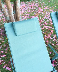 Set di 2 Lettini Prendisole SORONI Metallo Verde chiaro