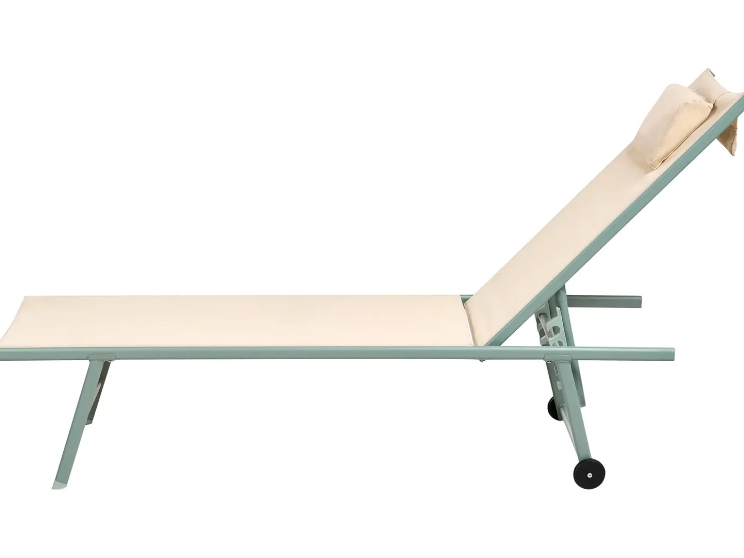 Set di 2 Lettini Prendisole SORONI Metallo Beige