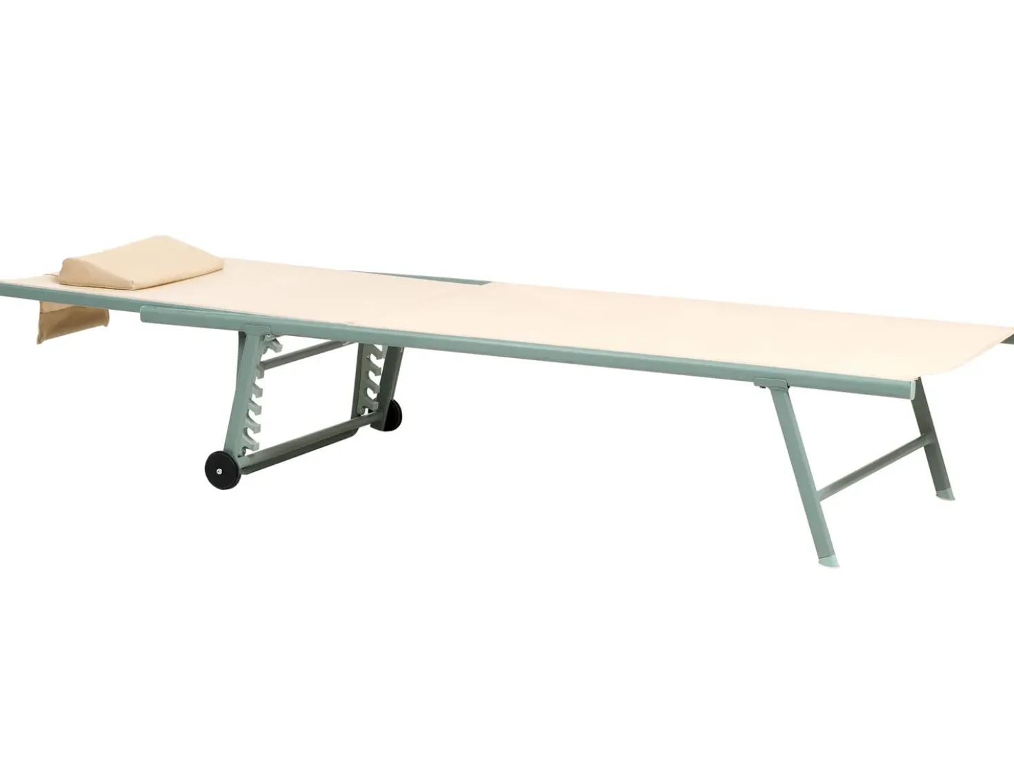 Set di 2 Lettini Prendisole SORONI Metallo Beige