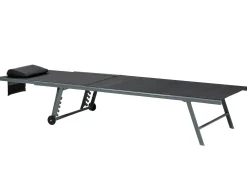 Set di 2 Lettini Prendisole SORONI Metallo Nero