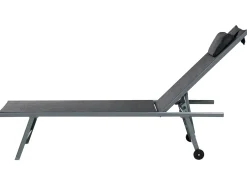 Set di 2 Lettini Prendisole SORONI Metallo Nero