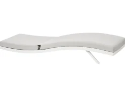Set di 2 Lettini Prendisole con Cuscini AMELIA Metallo Grigio chiaro