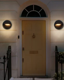 Set di 2 luci da parete da giardino a LED POMPTON Nero