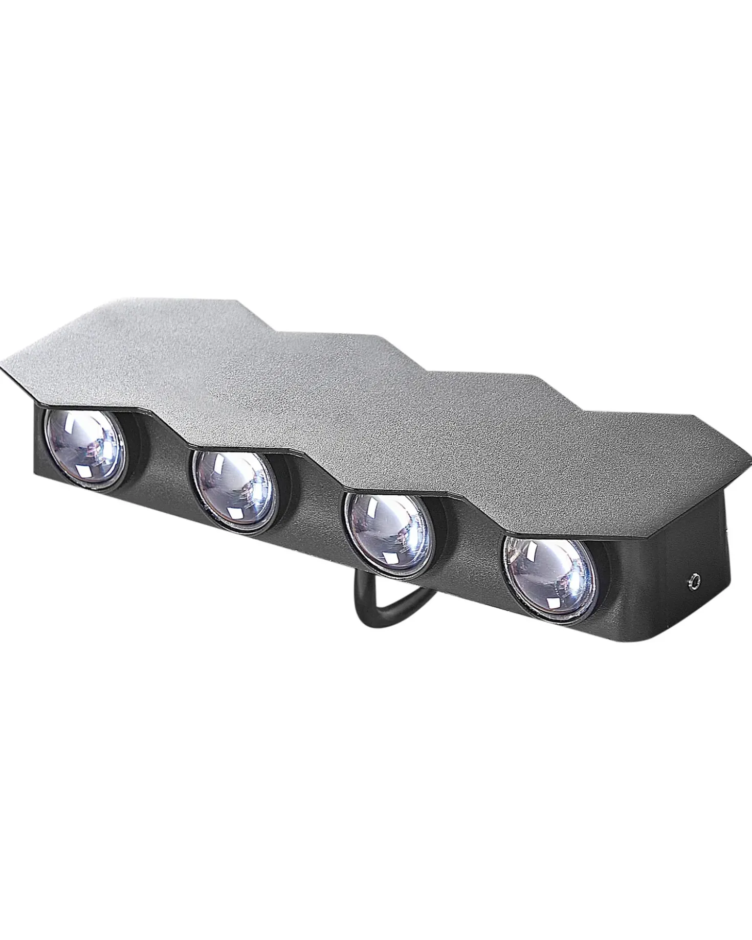 Set di 2 luci da parete da giardino a LED WELDON Nero