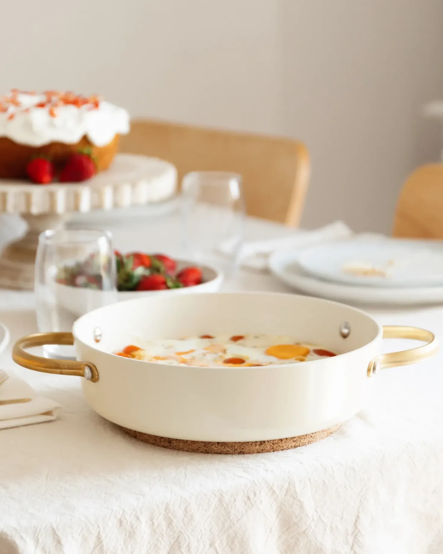 Set di 10 padelle ELITE PRO Bianco sporco