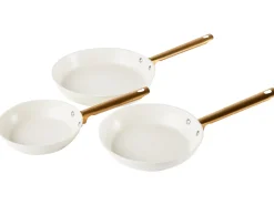 Set di 3 padelle ELITE PRO Bianco sporco