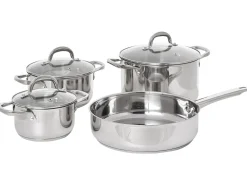 Set di 7 padelle PRIMECOOK Acciaio inox Argento