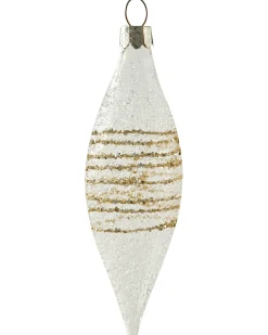 Set di 25 palline decorative ICICLE Vetro Trasparente/Oro