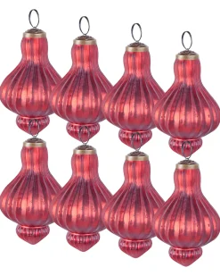 Set di 8 palline decorative BRILLANT Vetro Rosso