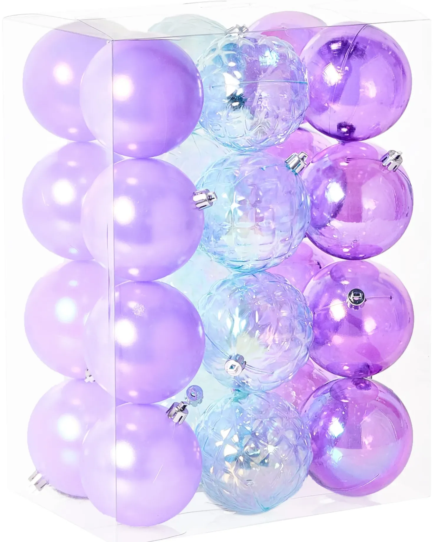 Set di 24 palline decorative ASNEN Viola