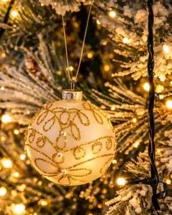 Set di 70 palline decorative FLICKER Vetro Oro
