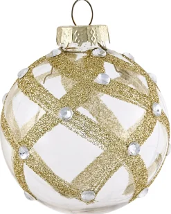 Set di 70 palline decorative FLICKER Vetro Oro