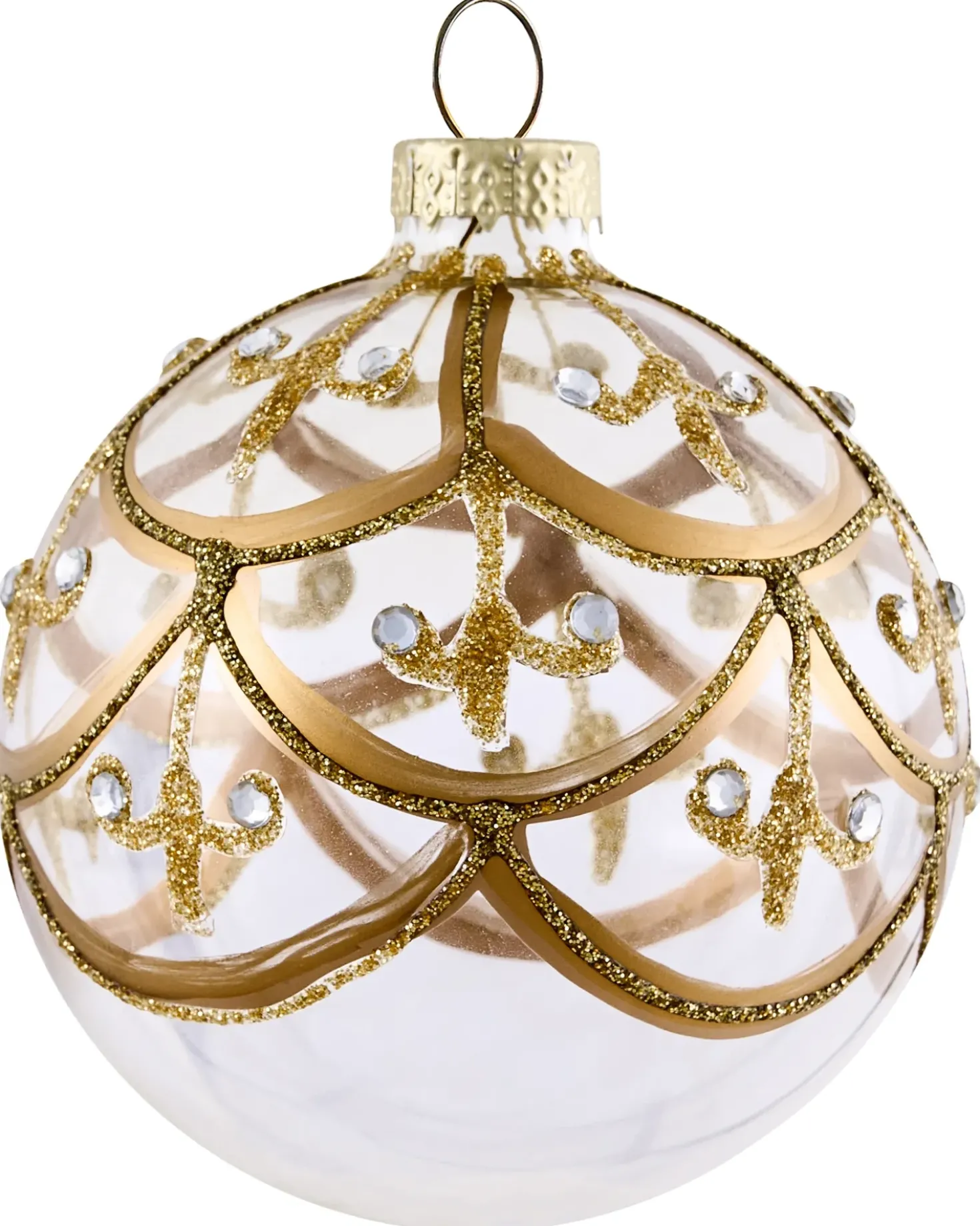 Set di 70 palline decorative FLICKER Vetro Oro