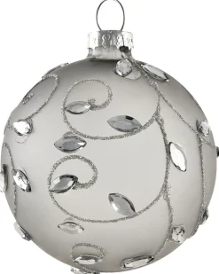 Set di 35 palline decorative FROSTFALL Vetro Grigio
