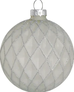 Set di 35 palline decorative FROSTFALL Vetro Grigio