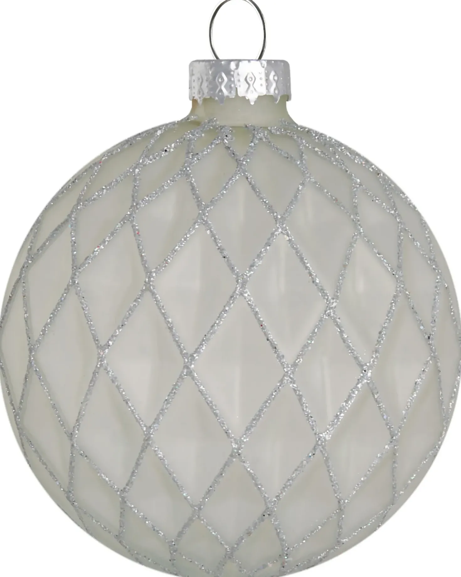 Set di 35 palline decorative FROSTFALL Vetro Grigio