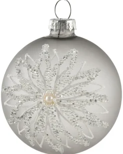 Set di 35 palline decorative FROSTFALL Vetro Grigio