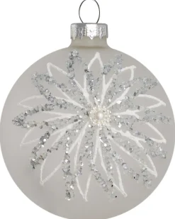 Set di 35 palline decorative FROSTFALL Vetro Grigio