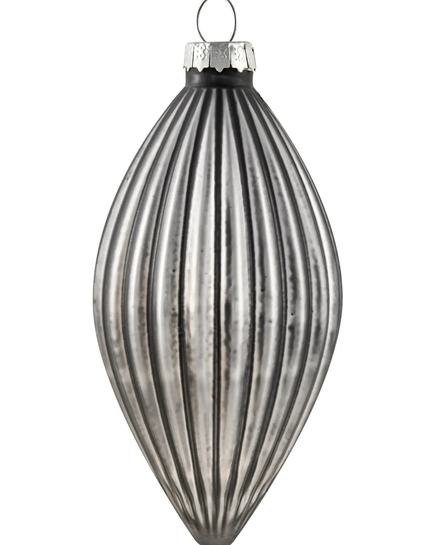 Set di 35 palline decorative FROSTFALL Vetro Grigio