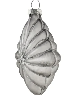 Set di 35 palline decorative FROSTFALL Vetro Grigio
