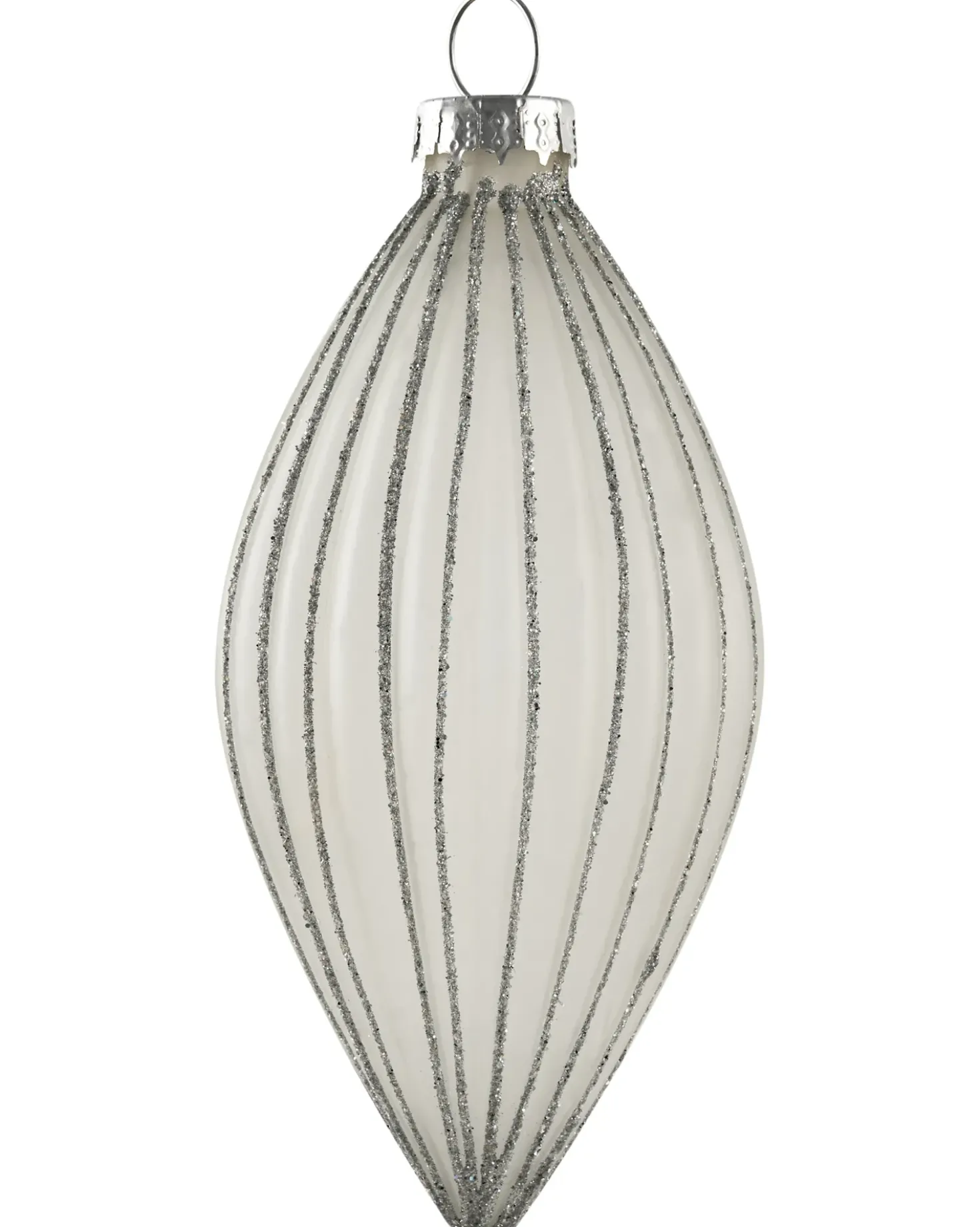 Set di 35 palline decorative FROSTFALL Vetro Grigio