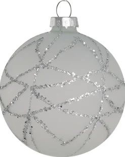 Set di 35 palline decorative FROSTFALL Vetro Grigio