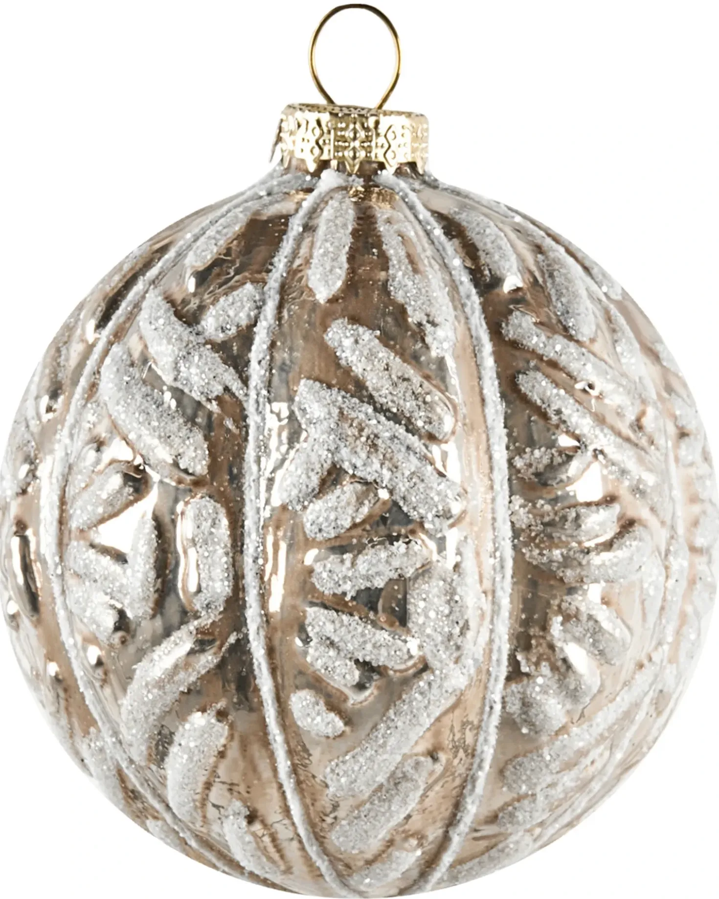 Set di 24 palline decorative WINTERLIGHT Vetro Oro rosa