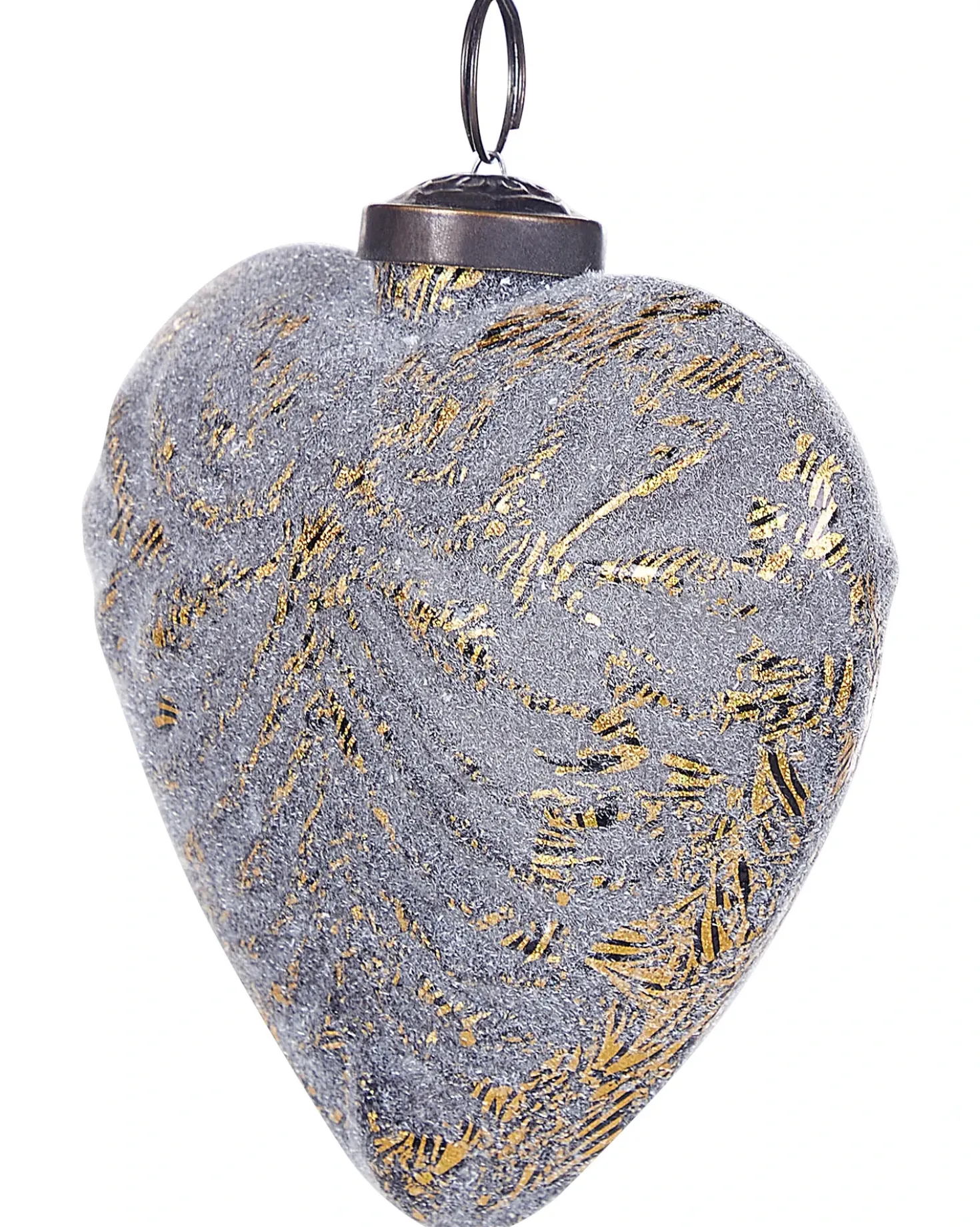 Set di 4 palline decorative FERIABLE Vetro Grigio