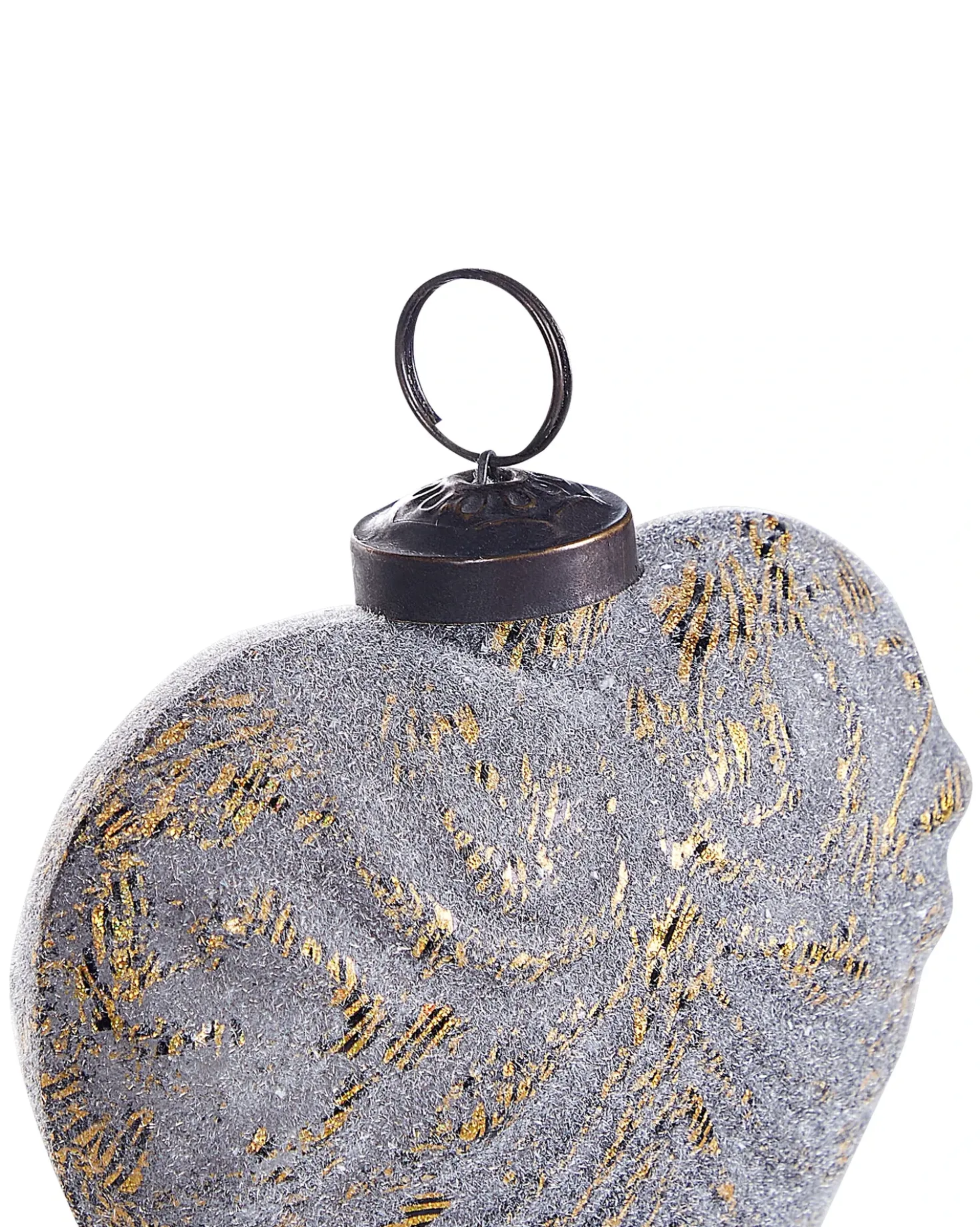 Set di 4 palline decorative FERIABLE Vetro Grigio