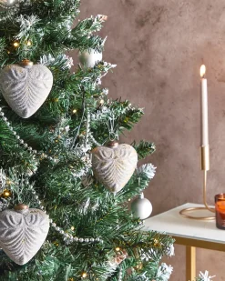 Set di 4 palline decorative FERIABLE Vetro Grigio