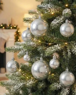 Set di 60 palline decorative TINNSJA Argento